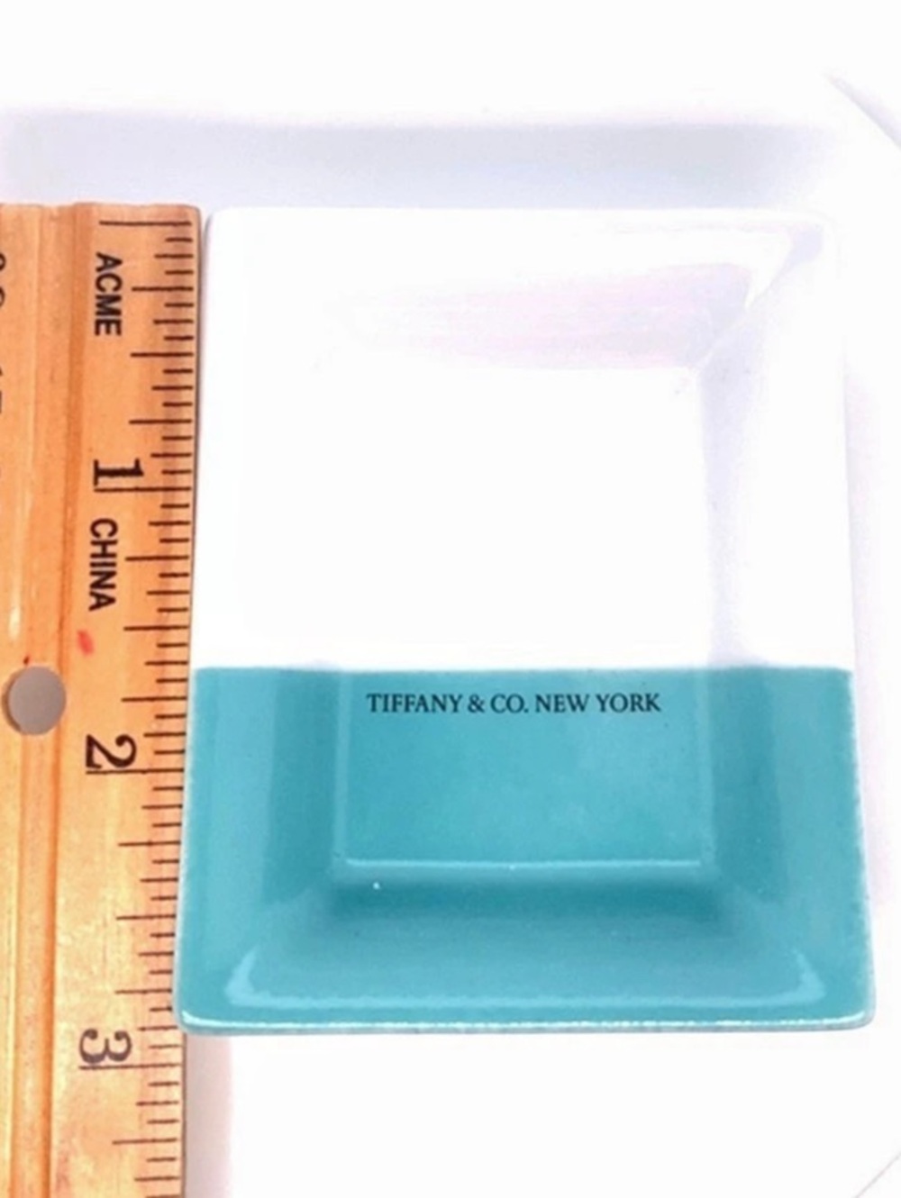 Tiffany & Co. Color Block Mini Tray. Blue - Picture 5 of 7
